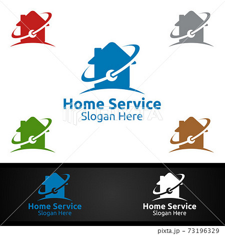 Real Estate and Fix Home Repair Services Logo 73196329