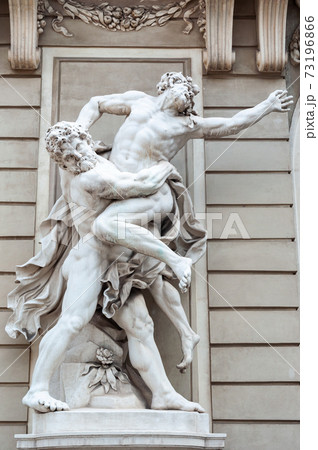 Hercules wrestling Antaeus, Hofburg Palace, Vienna 73196866