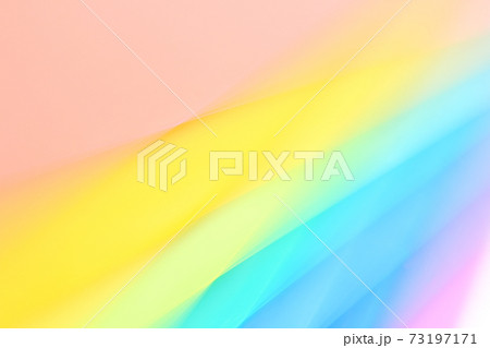 レインボーカラーの抽象的背景 カラフルなラインの写真素材