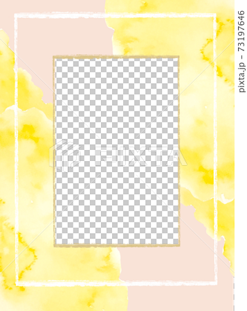 Frame watercolor flower sakura rose invitation business card template background luxury esthetic massage beauty 73197646