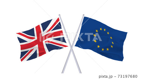 イギリス＆EU 旗 73197680