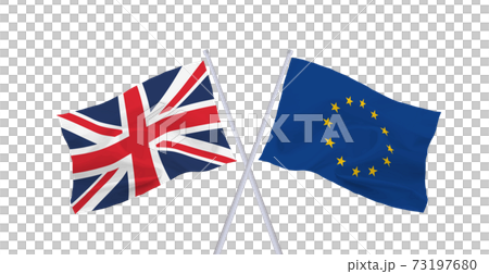 イギリス＆EU 旗 73197680