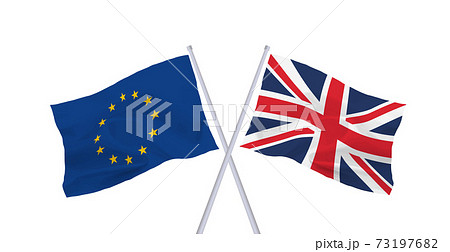 イギリス＆EU 旗 73197682