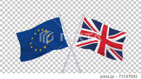 イギリス＆EU 旗 73197682