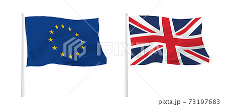 イギリス＆EU 旗 73197683