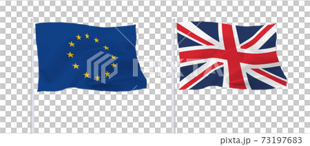 イギリス＆EU 旗 73197683