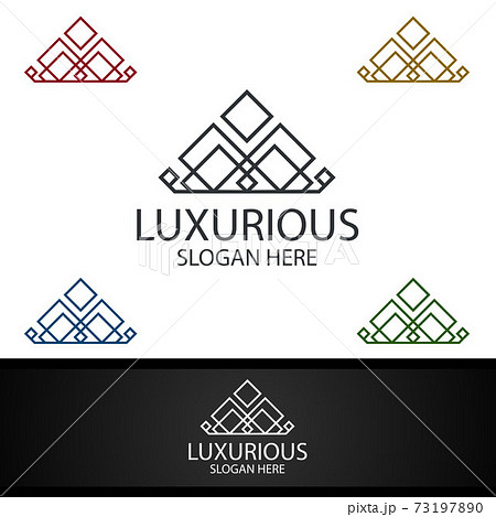 Crown Luxurious Royal Logo for Jewelry, Wedding, Hotel or Fashion 73197890