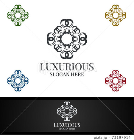 Modern Luxurious Royal Logo for Jewelry, Wedding, Hotel or Fashion 73197914