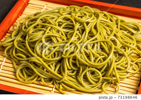 茶そば Japanese noodles(soba buckwheat noodle) 茶そば Japanese noodles(soba buckwheat noodle) 73198646