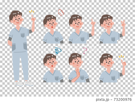 看護師　表情　セット 73200976