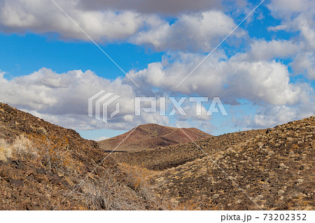 Beautiful landscape around the Mojave Desert Lava Tube Beautiful landscape around the Mojave Desert Lava Tube 73202352