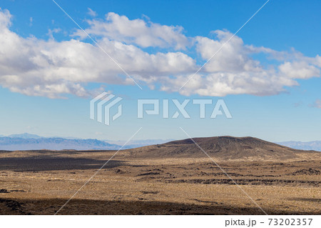 Beautiful landscape around the Mojave Desert Lava Tube 73202357