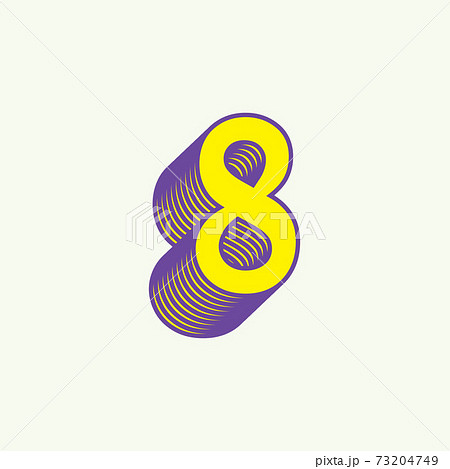 number 8 vintage style. old retro latin eight sign symbol numbers flat vector illustration number 8 vintage style. old retro latin eight sign symbol numbers flat vector illustration 73204749