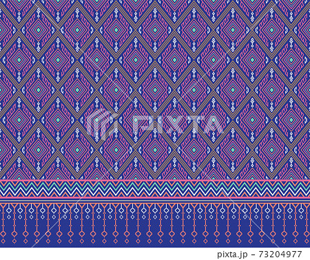 Embroidered ethnic seamless pattern. tribal motifs. Vector illustration. 73204977