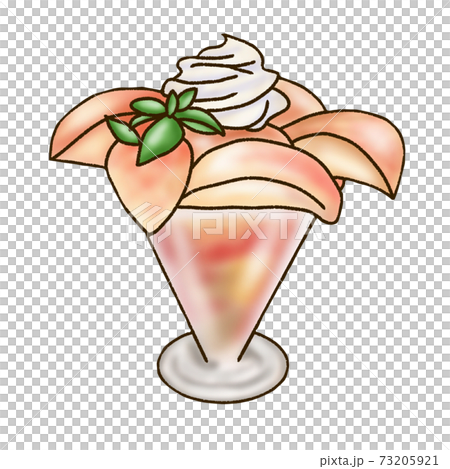Peach Parfait Stock Illustration