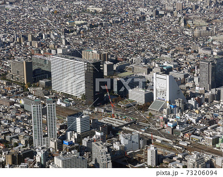 中野駅　中野サンプラザ　空撮 73206094