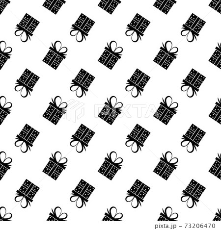 seamless pattern black silhouette gift box seamless pattern black silhouette gift box 73206470