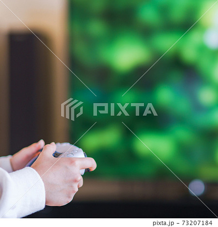 ゲーム　コントローラで遊ぶティーンエイジャー　【eスポーツ】 73207184