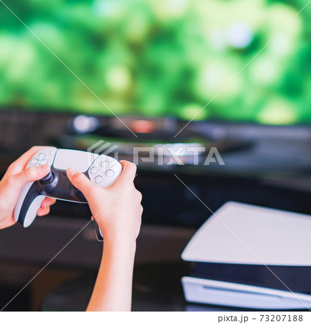 ゲーム コントローラで遊ぶティーンエイジャー 【eスポーツ】 ゲーム コントローラで遊ぶティーンエイジャー 【eスポーツ】 73207188