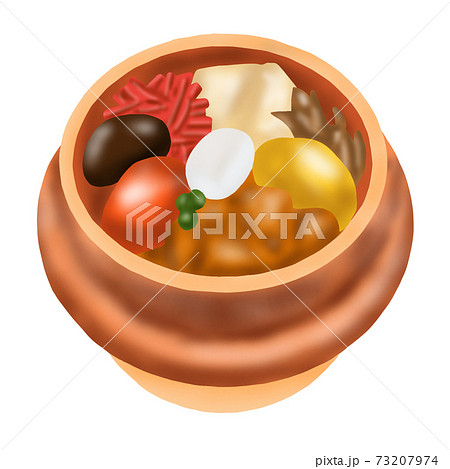 釜飯 主線なし のイラスト素材