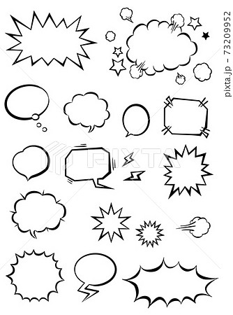 アメコミ 吹き出しセット 73209952