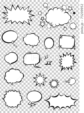 アメコミ 吹き出しセット 73209952