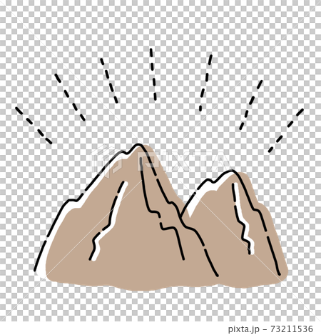 手繪風格山插圖山/戶外/營地 手繪風格山插圖山/戶外/營地 73211536