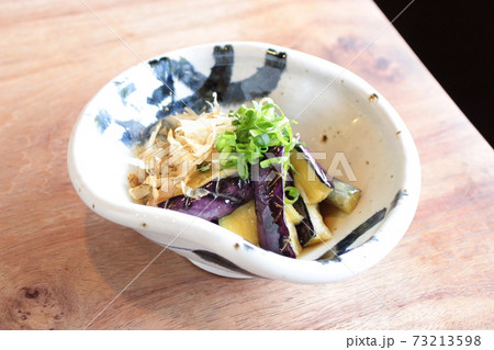 居酒屋メニュー　茄子の揚げびたし 73213598