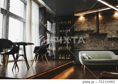 Spacious living room with sofa Spacious living room with sofa 73214465