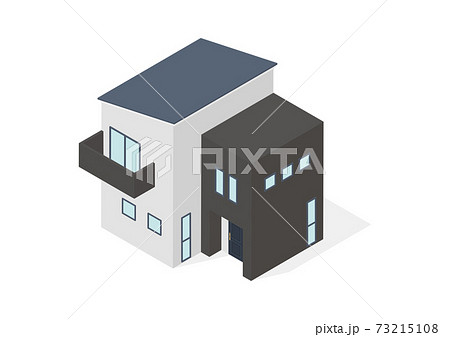 住宅・戸建・マイホームのイラスト素材 73215108