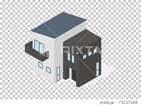 住宅・戸建・マイホームのイラスト素材 73215108