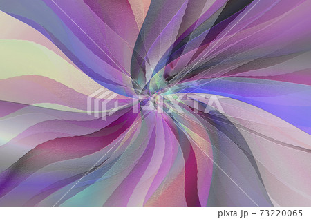 Abstract background in blue, pink, purple wavy rays diverging and intersecting in the center 73220065