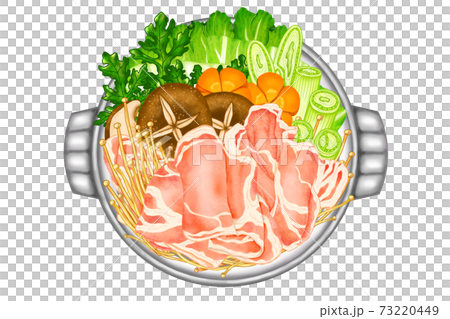 豚鍋1 豚肉ローススライス(生)④(イラスト)組合せシリーズもあります 豚鍋1 豚肉ローススライス(生)④(イラスト)組合せシリーズもあります 73220449