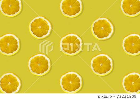 Creative pattern made of lemon. Creative pattern made of lemon. 73221809