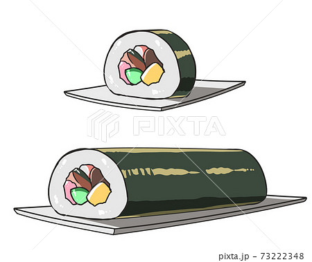 恵方巻 皿載せ 恵方巻 皿載せ 73222348