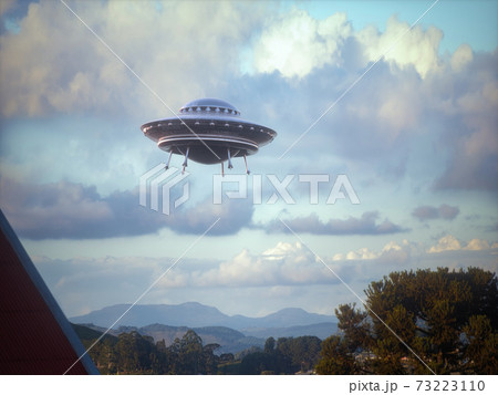 Unidentified Flying Object Over The City 73223110
