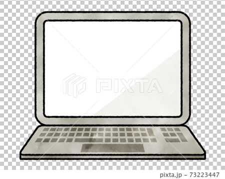 筆記本電腦水彩 73223447
