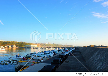 久慈漁港　日立久慈港　久慈港　釣り船　船　釣り　海釣り　魚 73224649