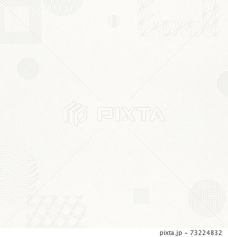 伝統的な和柄で構成するデザイン-ニューモーフィズム-エンボス-デボス【1:1】 73224832