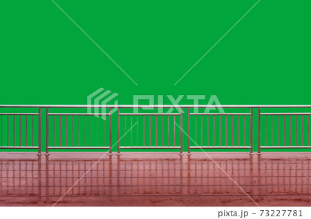 Empty modern terrace isolated. 73227781