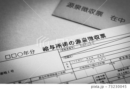 給与所得の源泉徴収票 73230045
