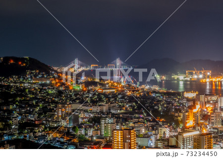 夜の港町長崎 73234450
