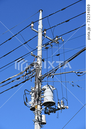 電柱と電気設備 73234869