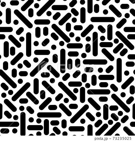 Seamless line doodle memphis pattern Fashion 80-90s 73235025