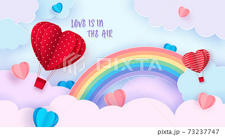 Valentine S Day Background With Heart Shaped のイラスト素材