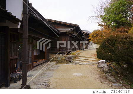 中山道妻籠宿、木曽郡、長野県、日本 中山道妻籠宿、木曽郡、長野県、日本 73240417