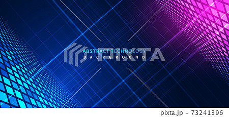 Abstract blue stripe glowing lines background with decoration square pattern. Abstract blue stripe glowing lines background with decoration square pattern. 73241396