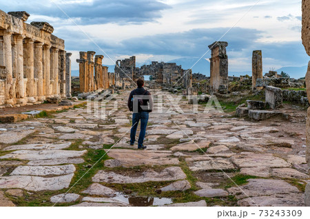 Ruins of the ancient city of Hierapolis in Turkey Ruins of the ancient city of Hierapolis in Turkey 73243309