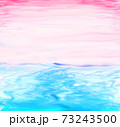 abstract sea waters background. digital sunrise painting 73243500