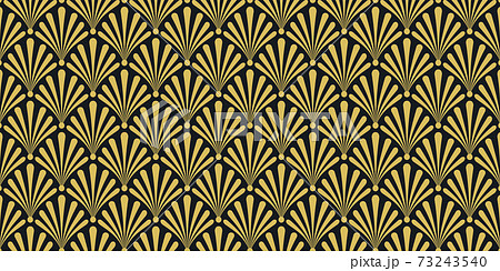 アールデコパターン シームレスのイラスト素材